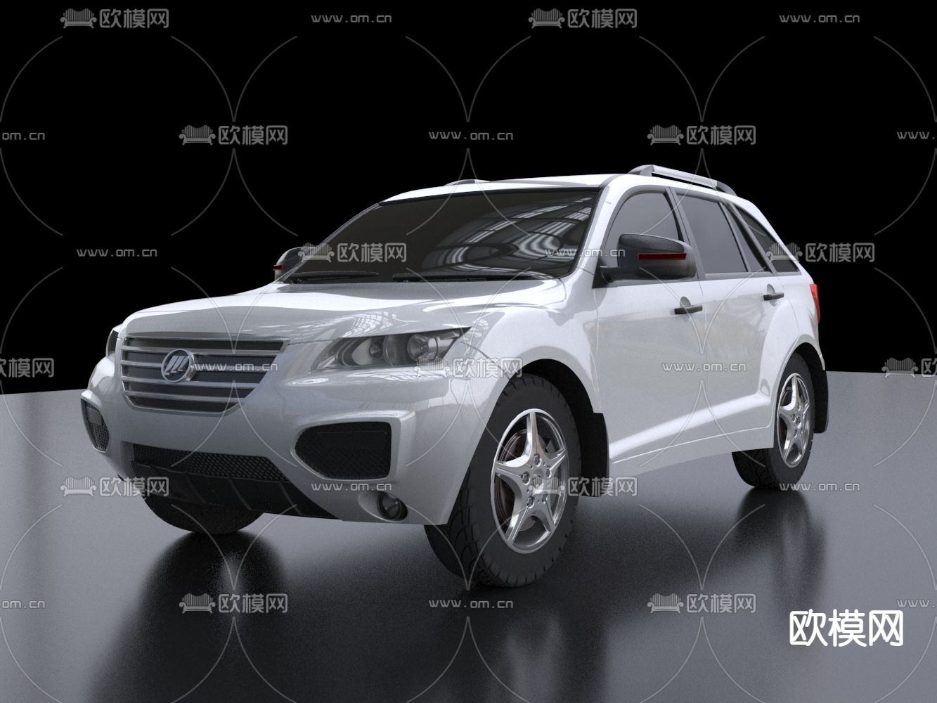 现代简约家用汽车免费3d模型下载