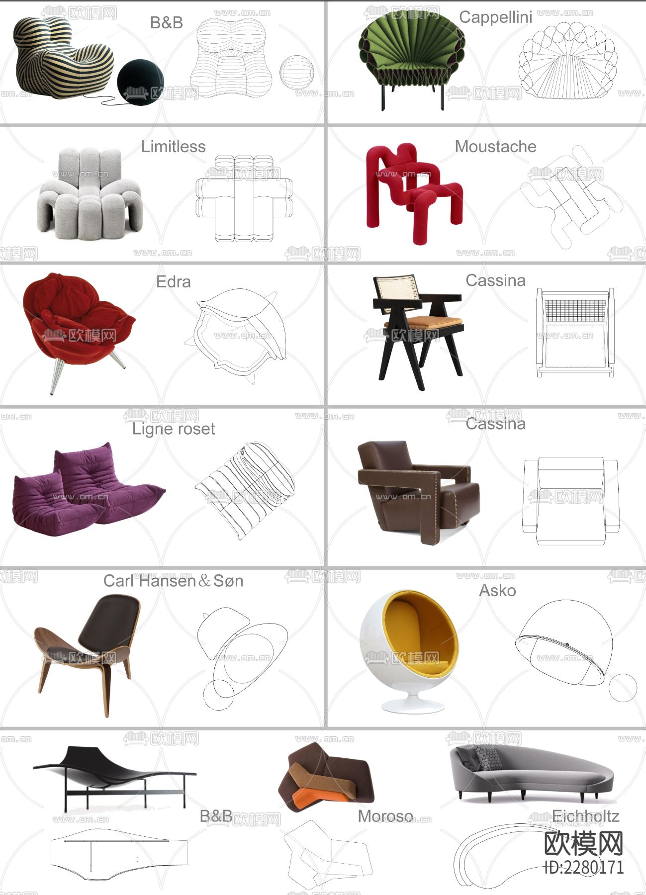 精选cad高级平面图库下载（渲染图8）