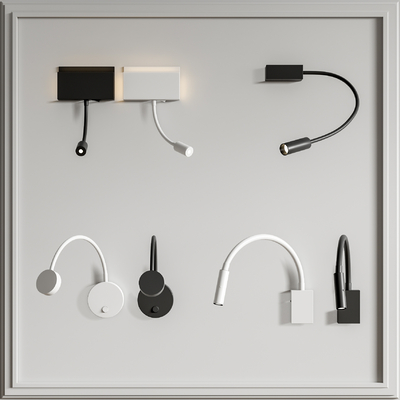 现代时尚壁灯su模型