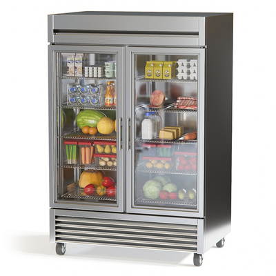  现代超市商场冷藏柜su模型 