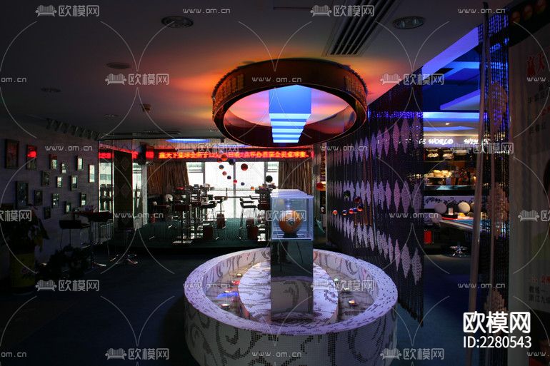 台球俱乐部cad施工图下载（渲染图6）