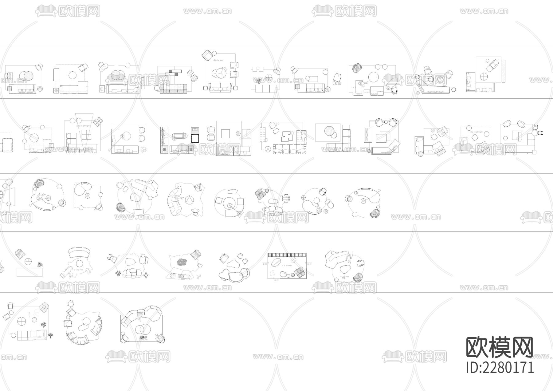 精选cad高级平面图库下载（渲染图3）