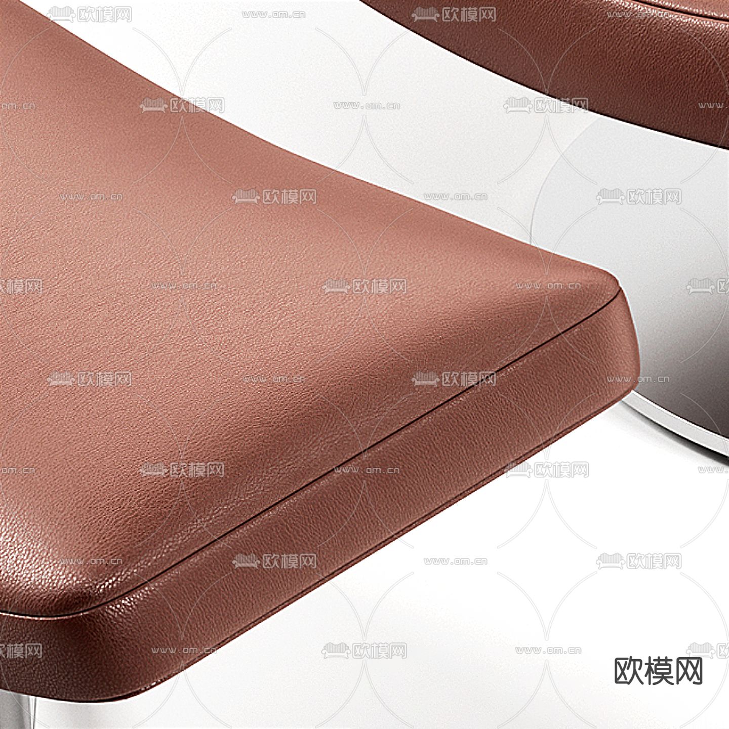 B&B italia 现代皮革休闲椅3d模型下载（渲染图2）