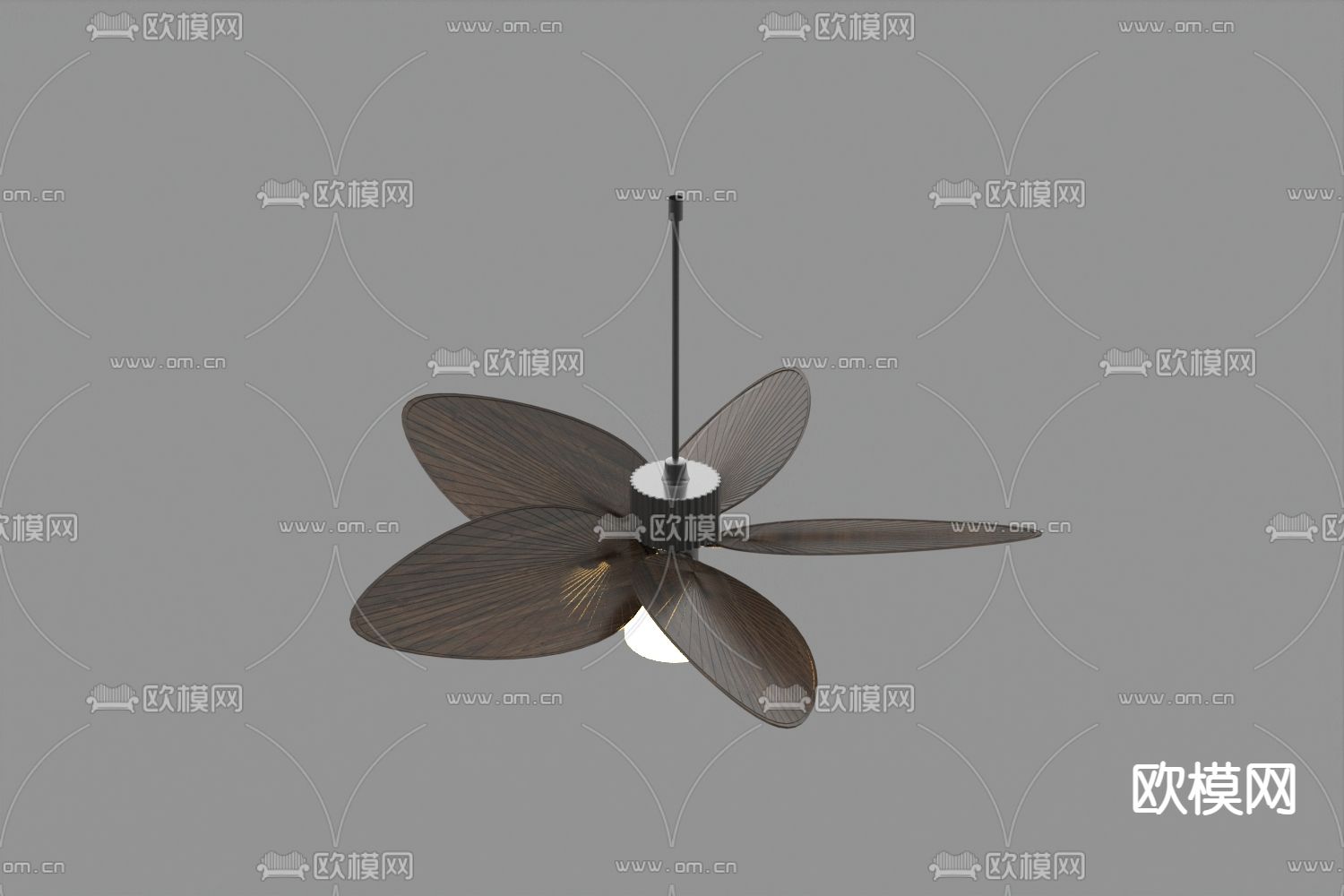 北欧简约扇叶艺术风扇免费3d模型下载