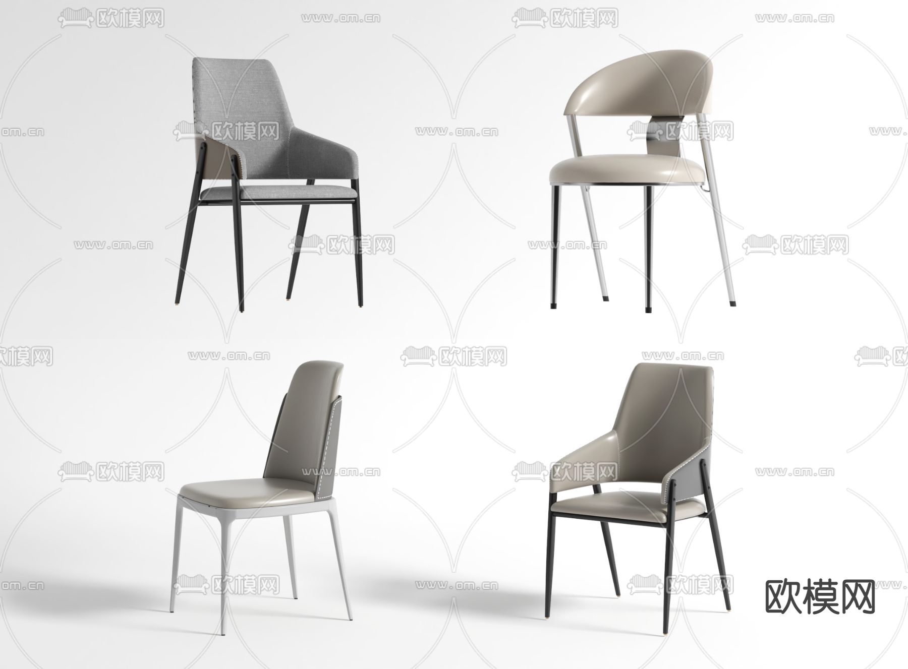 现代椅子 单椅su模型下载（渲染图1）