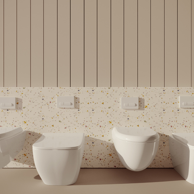  现代智能马桶 座便器su模型 