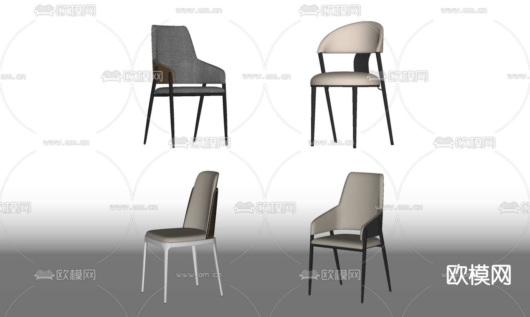 现代椅子 单椅su模型下载（渲染图2）