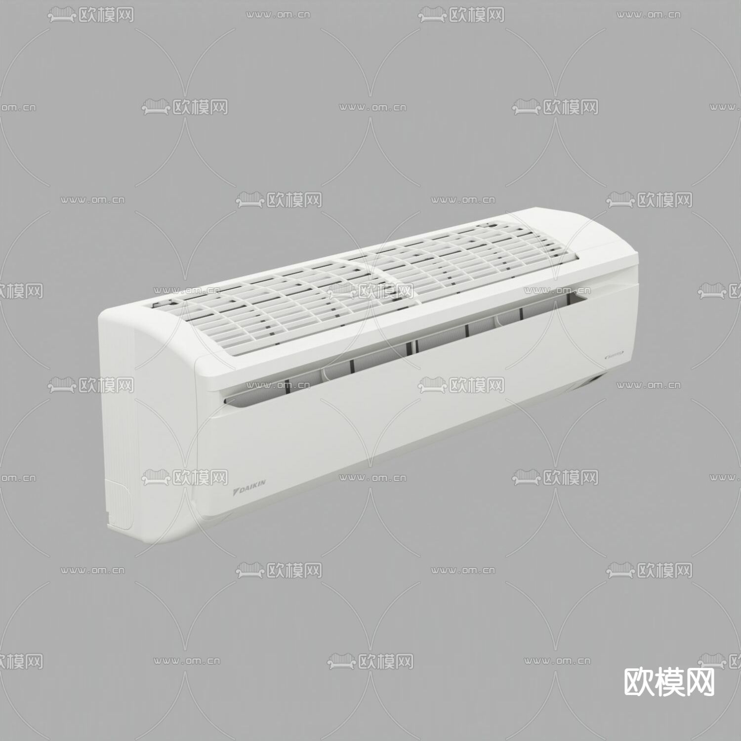 现代简约挂机空调免费3d模型下载