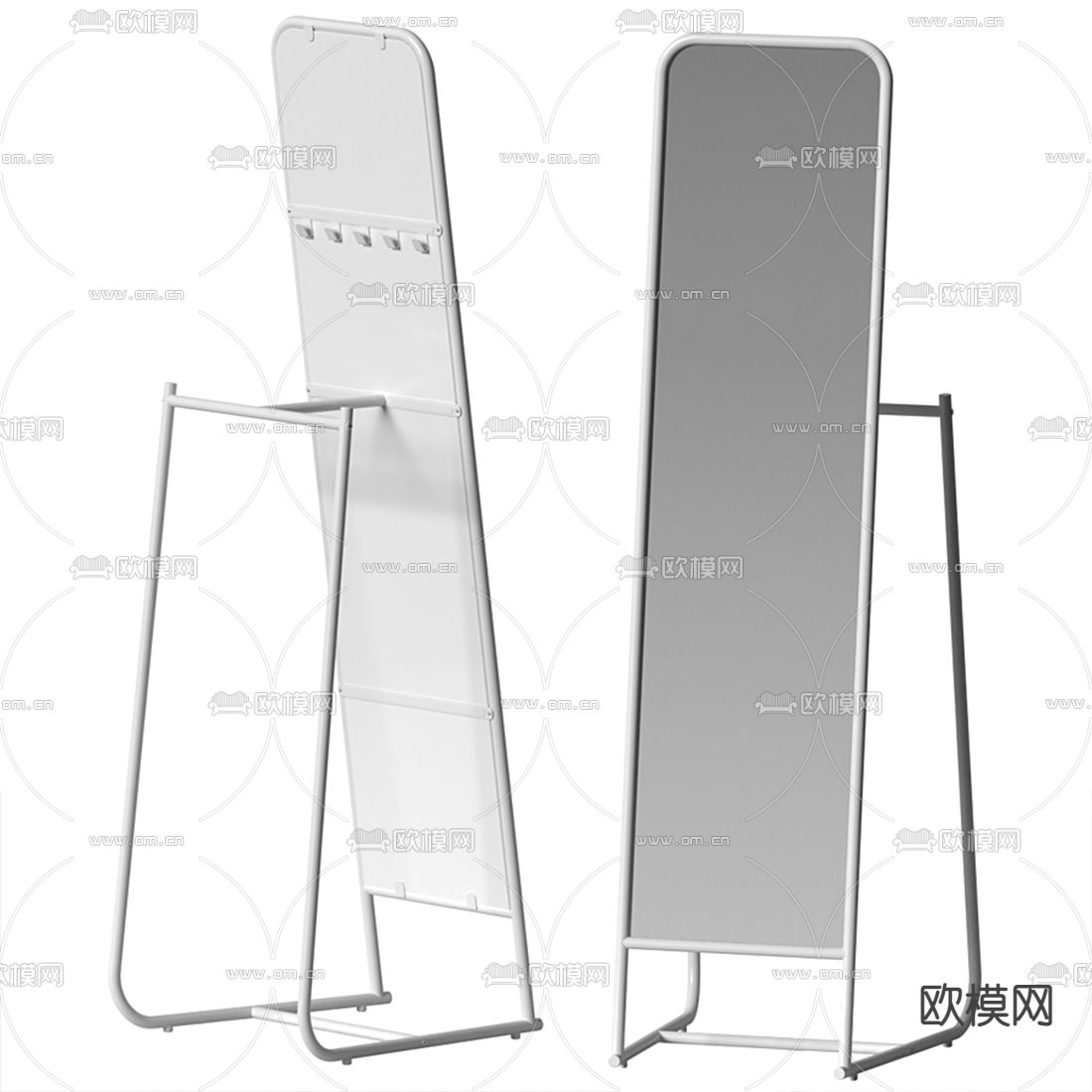 现代全身镜3d模型下载