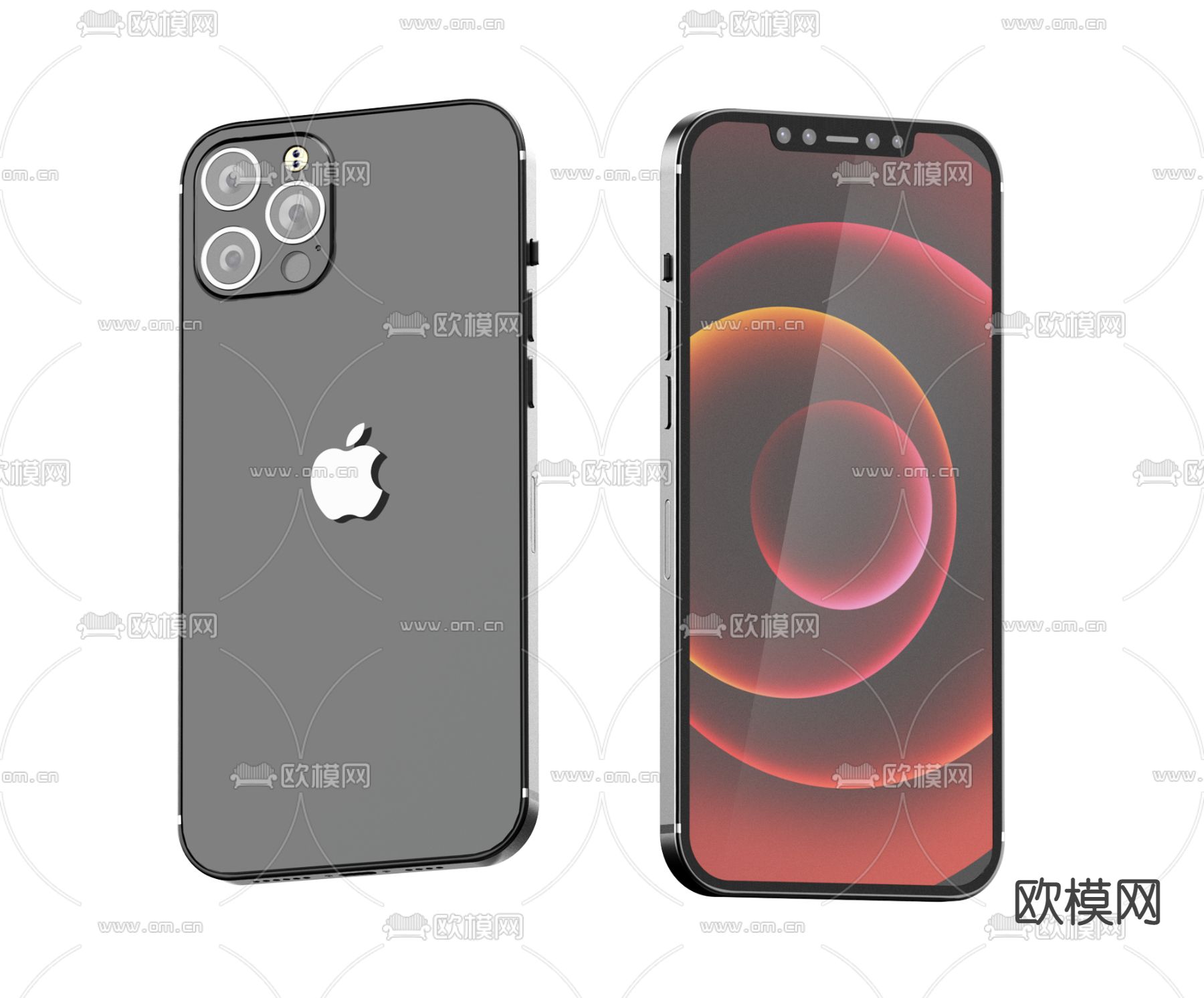 现代苹果手机3d模型下载