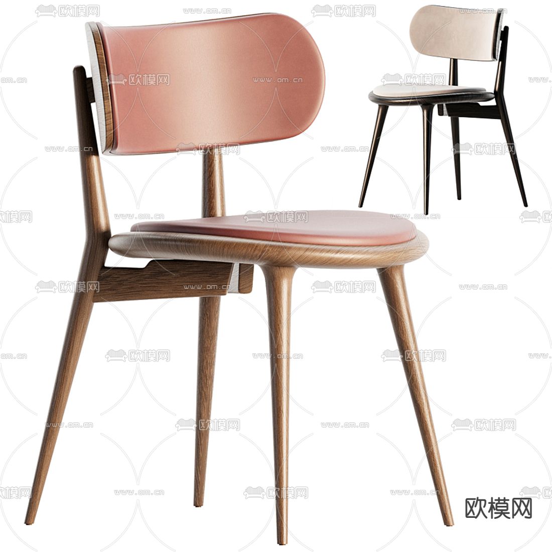 Cassina 单椅3d模型下载（渲染图1）