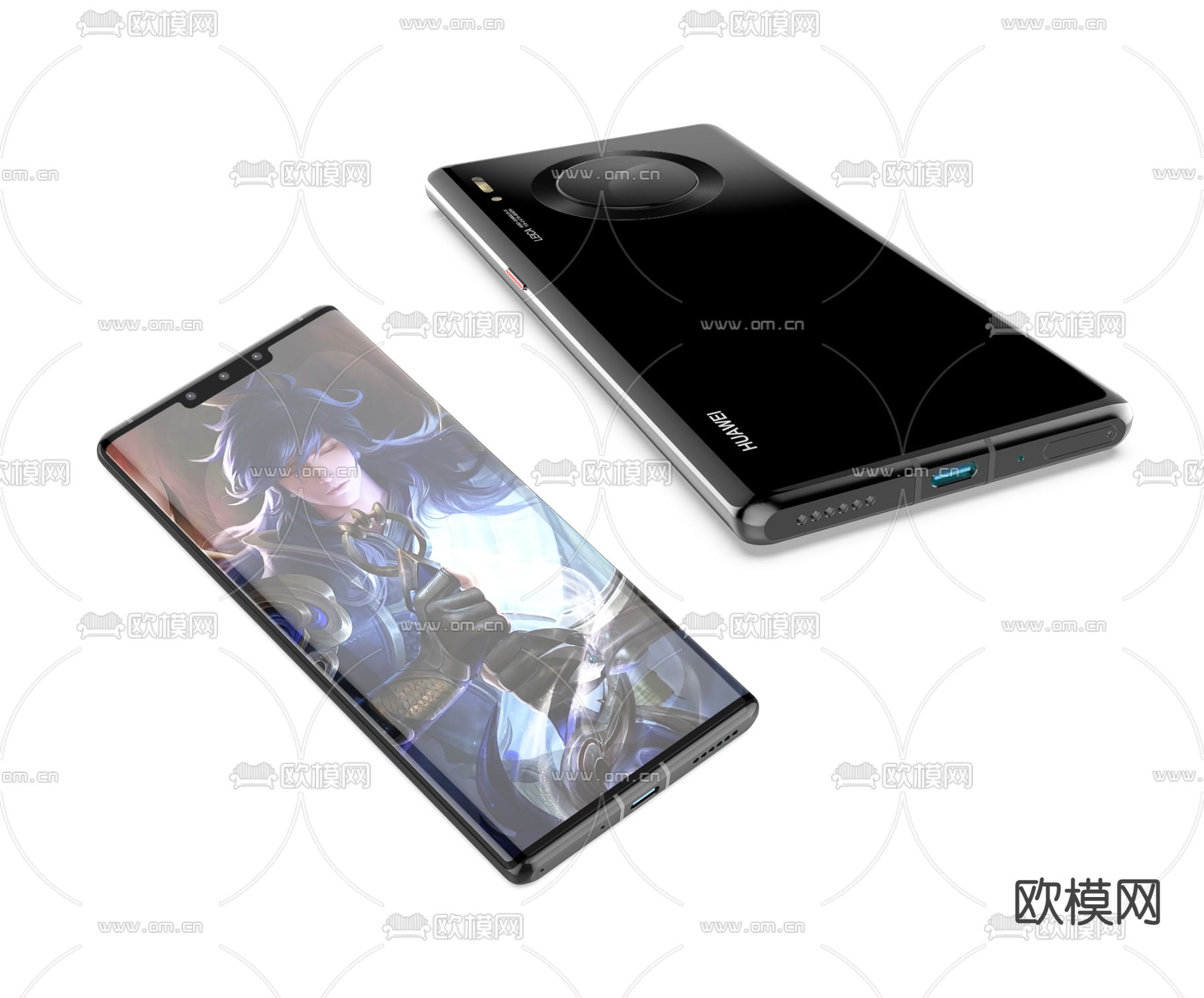 华为手机 智能手机3d模型下载