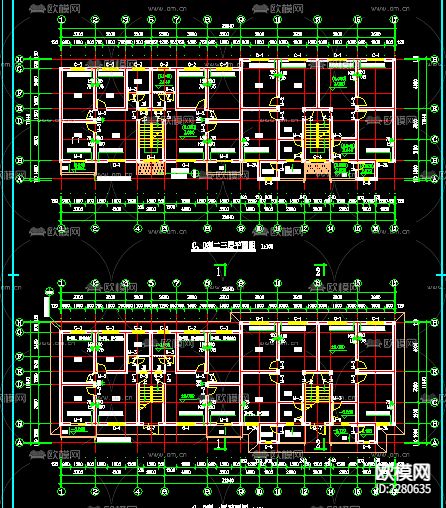民房建筑CAD施工图下载（渲染图6）