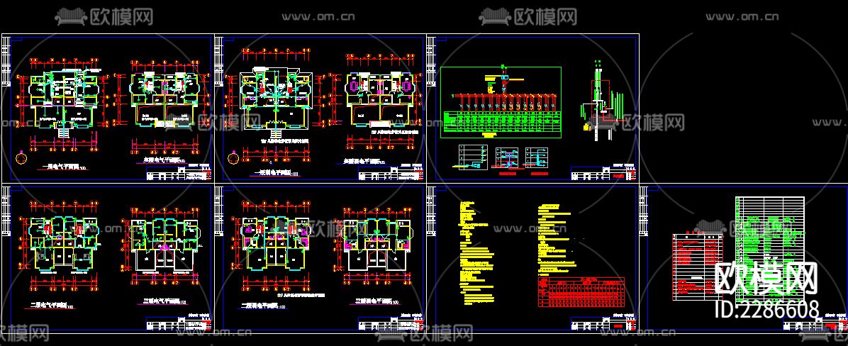 别墅cad施工图-免费3dmax模型库-欧模网