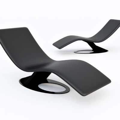  现代躺椅su模型 