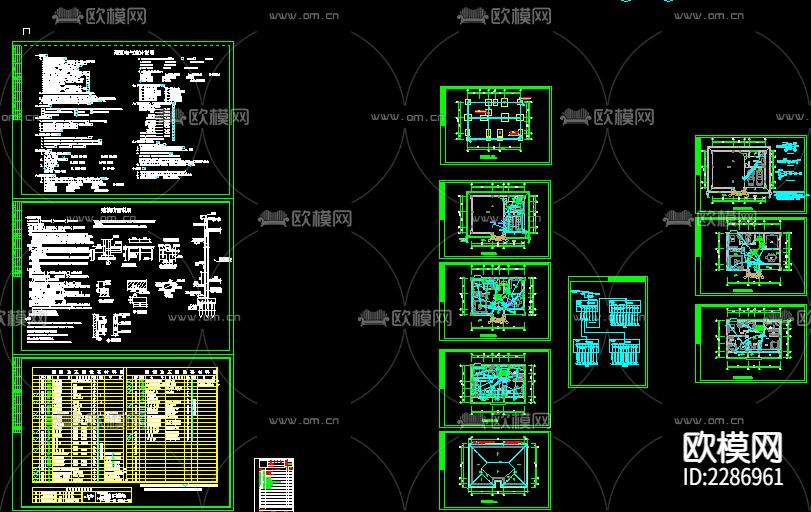 别墅cad施工图-免费3dmax模型库-欧模网