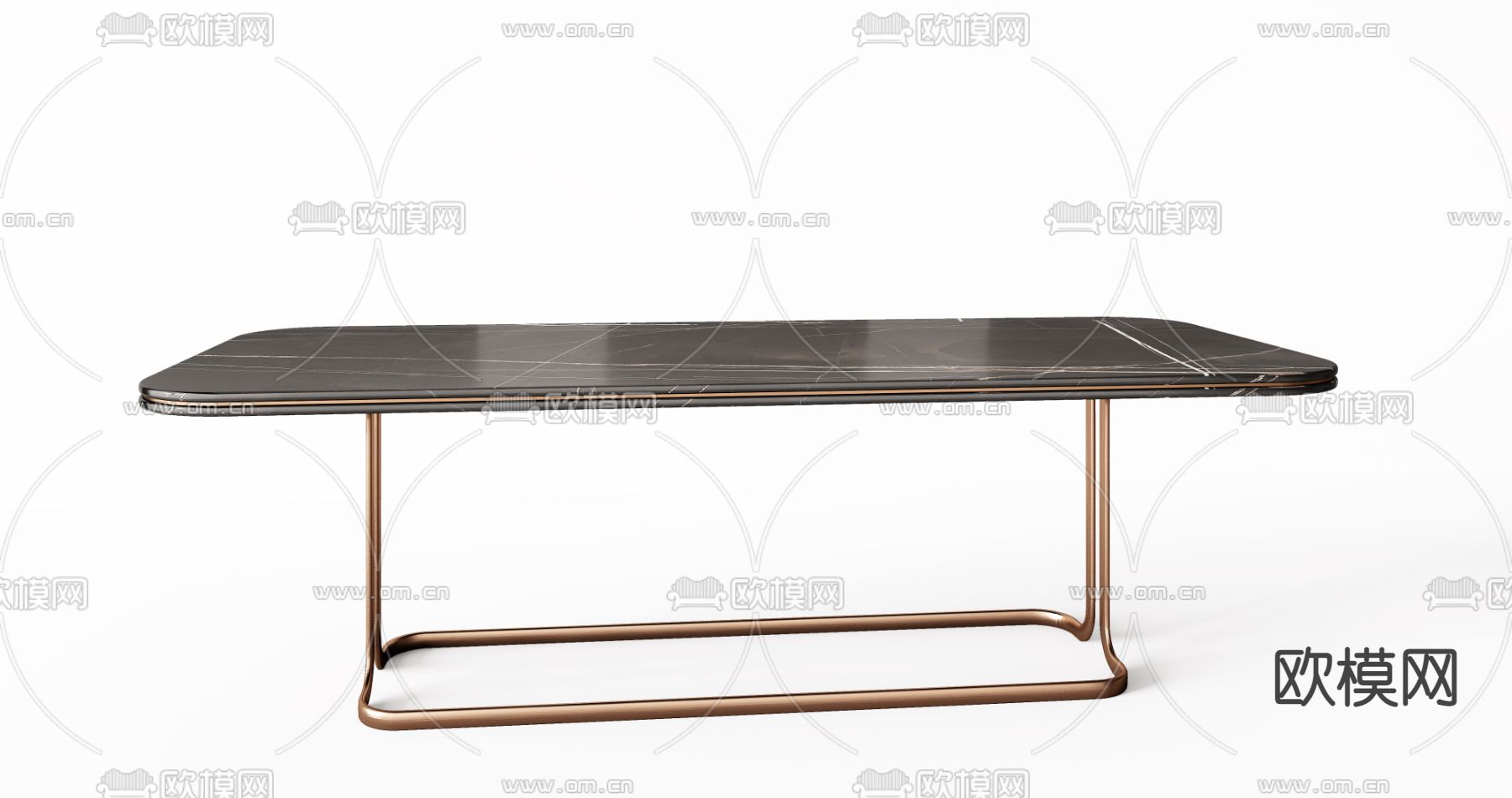 Minotti 米洛提  条形餐桌su模型下载（渲染图2）