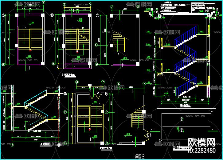 江南住宅全套建筑CAD施工图下载（渲染图4）