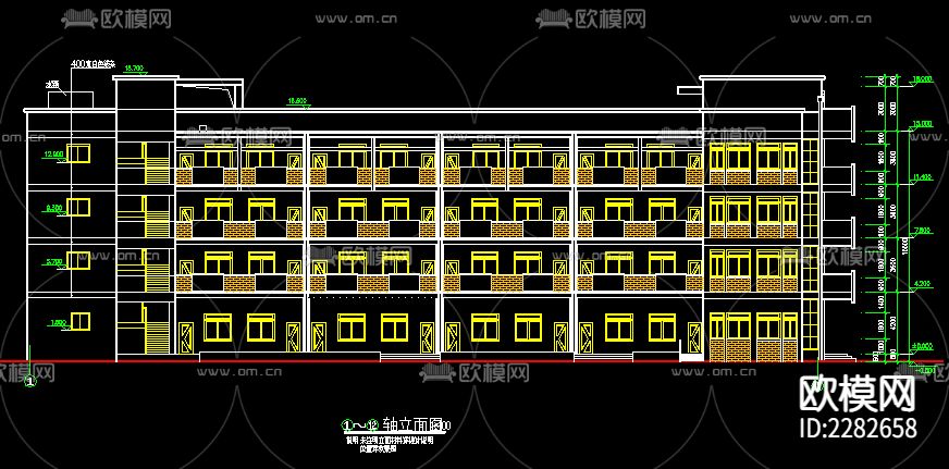 学校设计方案cad施工图下载（渲染图3）