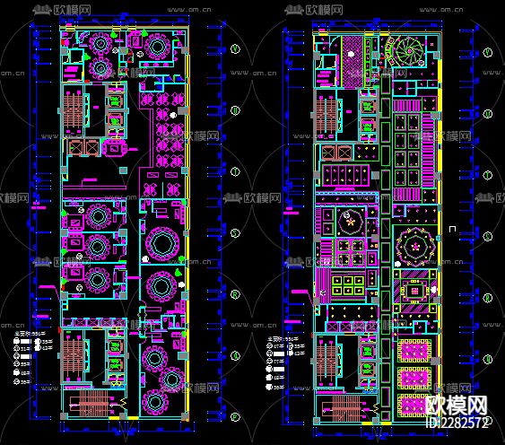 酒店装修全套CAD施工图下载（渲染图3）