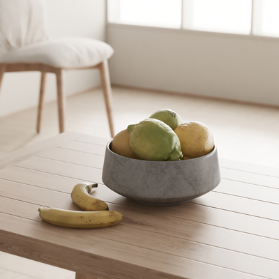  柠檬香蕉果盘su模型 