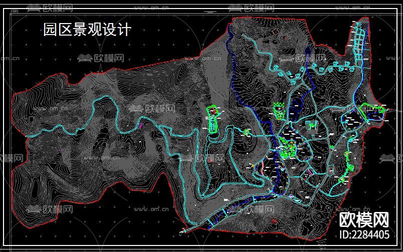 農(nóng)家樂景觀規(guī)劃cad施工圖下載