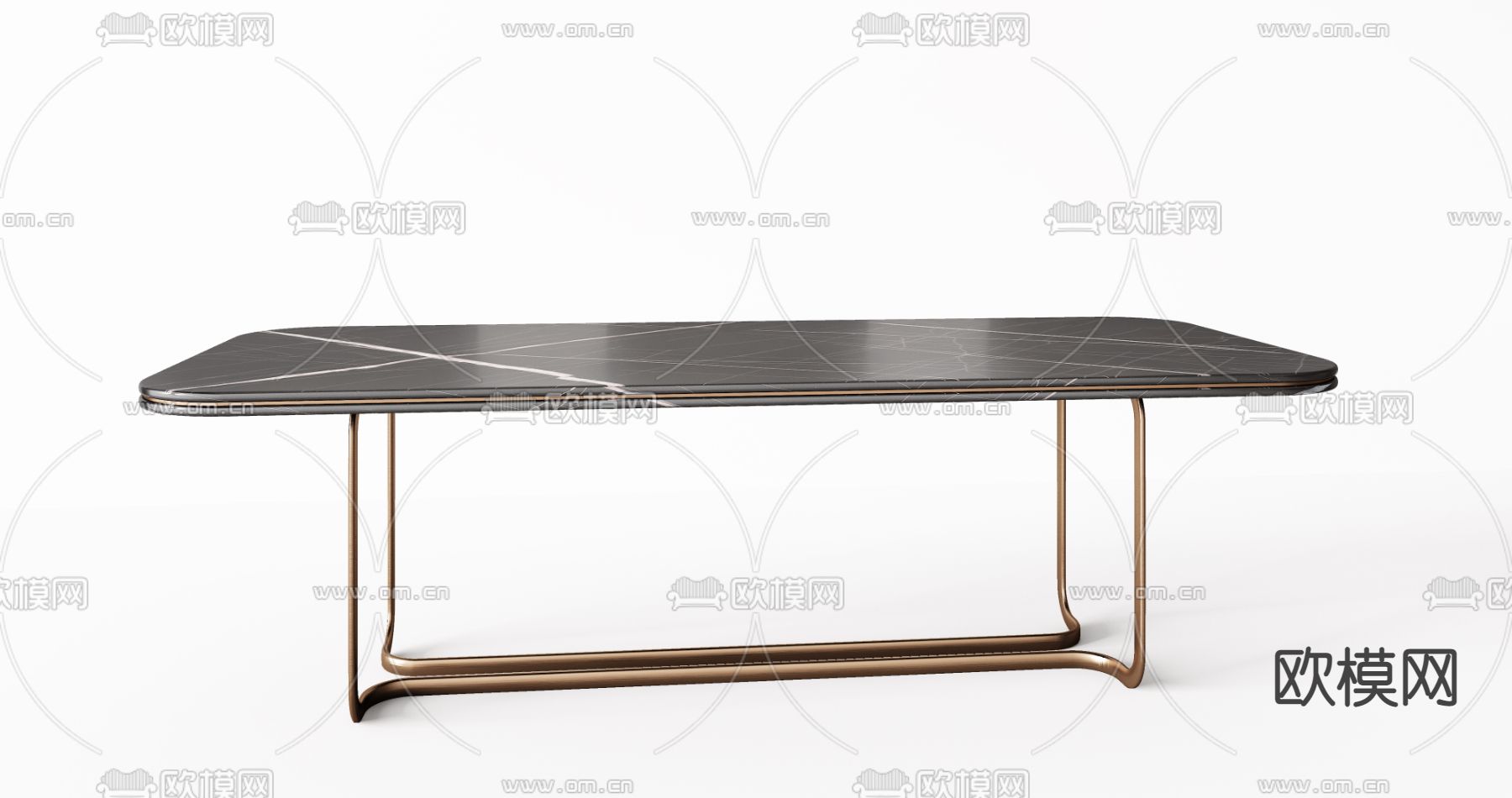 Minotti 米洛提  条形餐桌su模型下载（渲染图3）