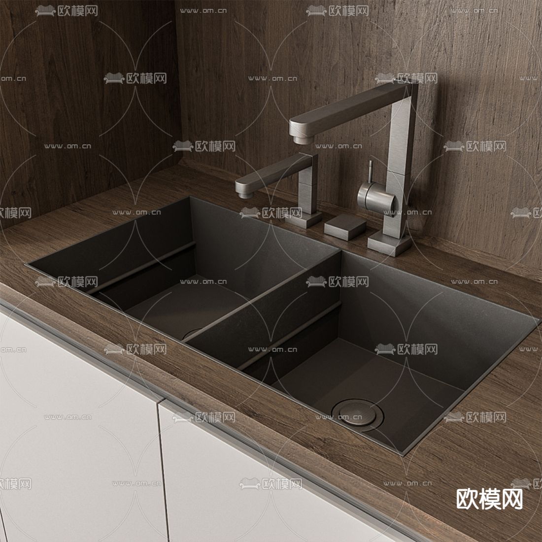 现代橱柜3d模型下载（渲染图4）