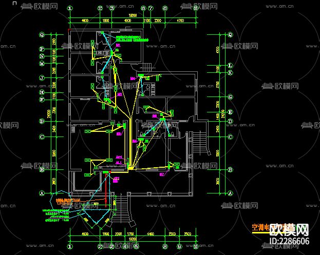 别墅cad施工图下载（渲染图6）