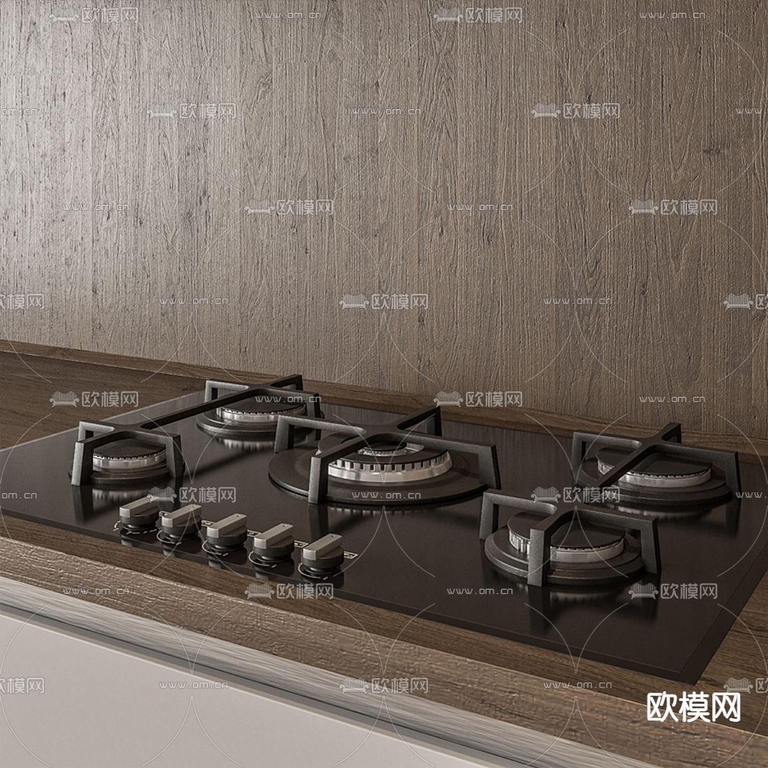 现代橱柜3d模型下载（渲染图3）