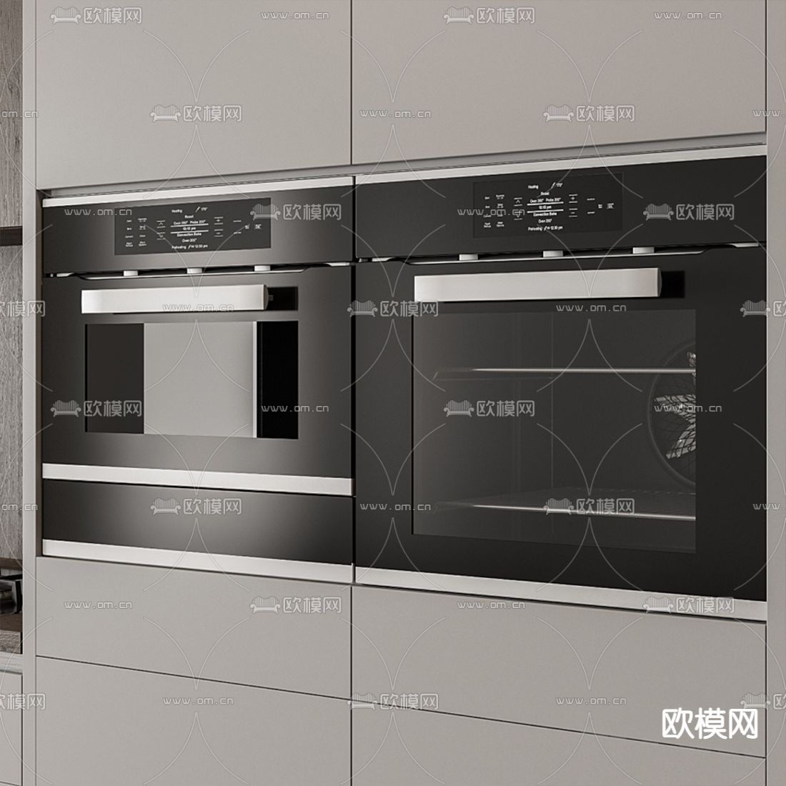 现代橱柜3d模型下载（渲染图2）