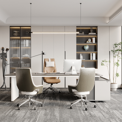  现代经理办公室su模型 