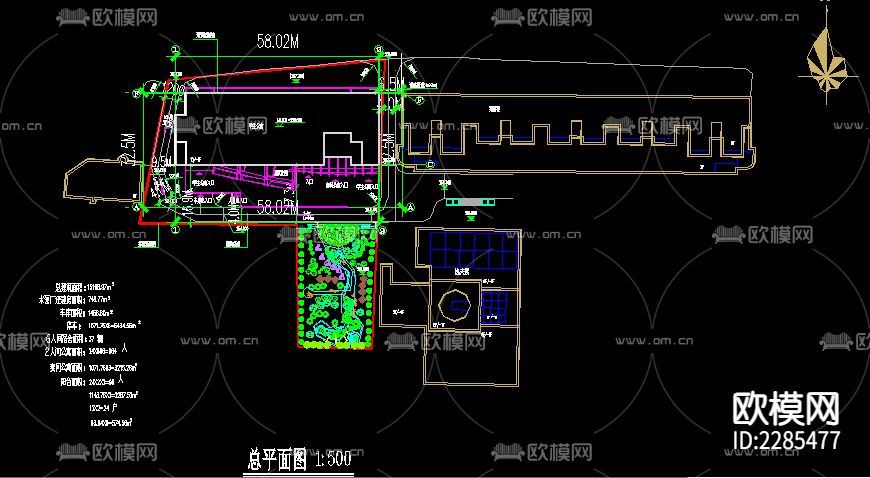 中学教学楼cad建施图下载（渲染图5）