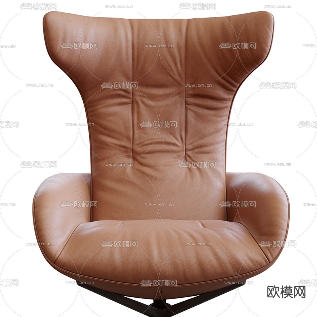 现代皮革办公椅 大班椅3d模型下载（渲染图2）