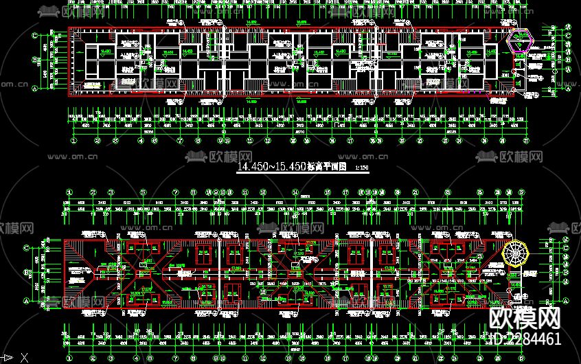 别墅cad施工图下载（渲染图3）