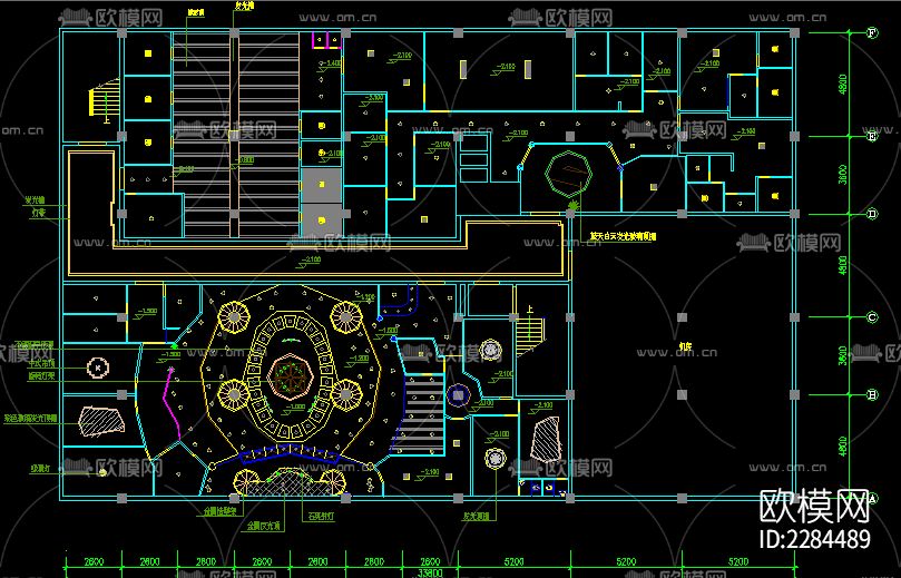 星级宾馆装修图cad施工图下载（渲染图5）