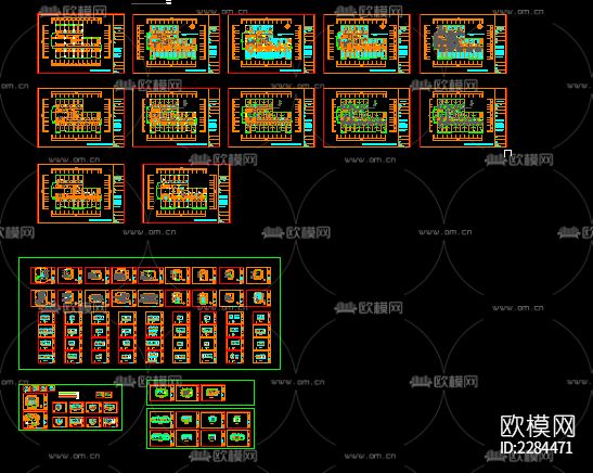 五星级酒店装修cad施工图下载（渲染图2）