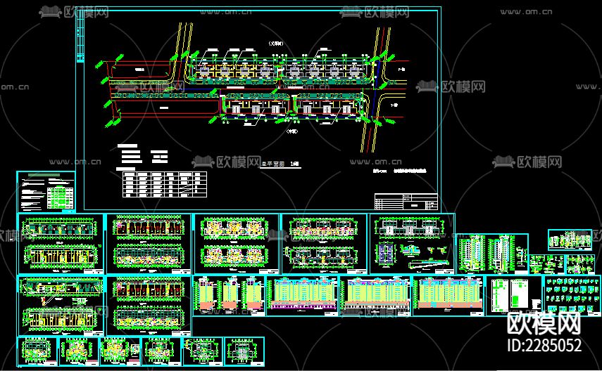 商住楼cad施工图下载（渲染图1）