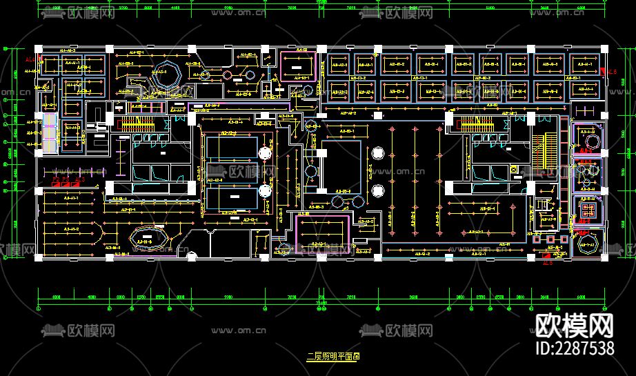 乡村酒店电气CAD施工图下载（渲染图1）