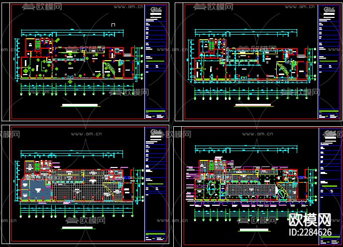 建设银行CAD施工图下载（渲染图4）