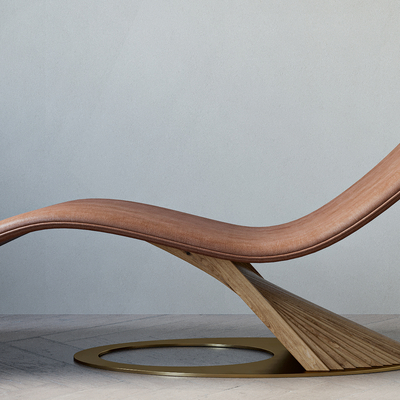  现代躺椅su模型 