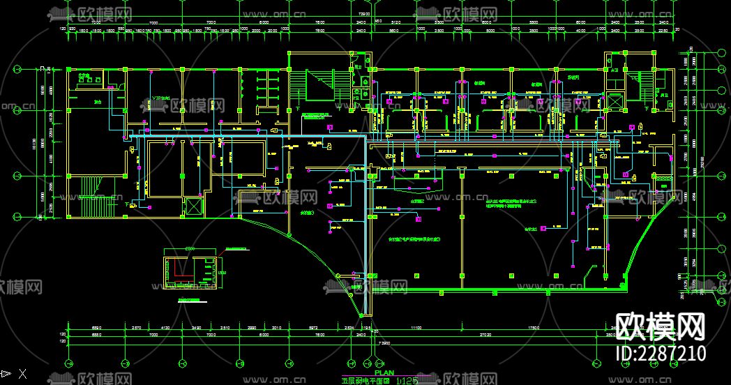 电气cad布置图下载（渲染图3）