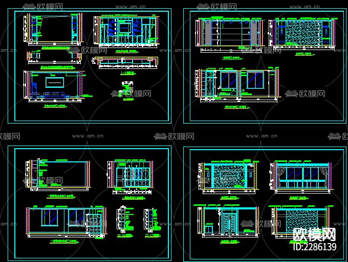 办公楼cad施工图下载（渲染图4）