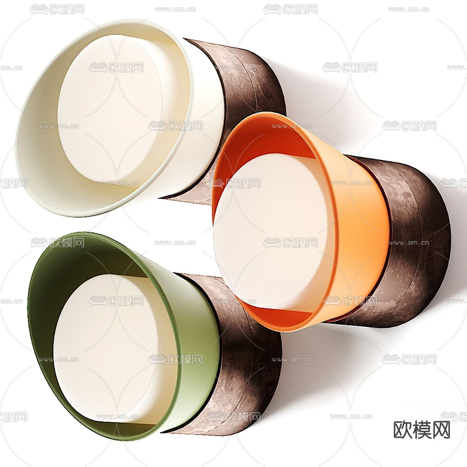 现代时尚壁灯3d模型下载（渲染图1）