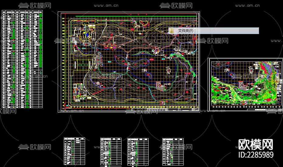 某公园cad施工图下载（渲染图1）