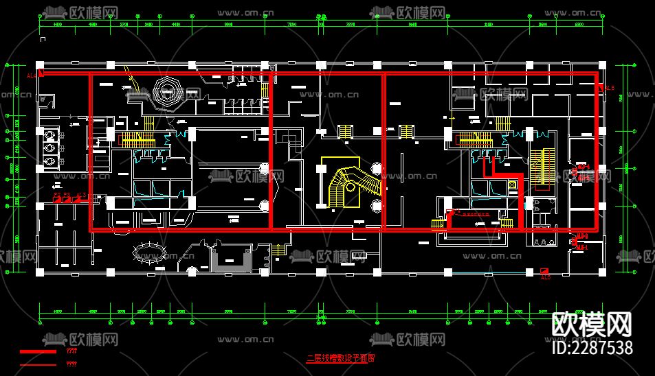 乡村酒店电气CAD施工图下载（渲染图3）