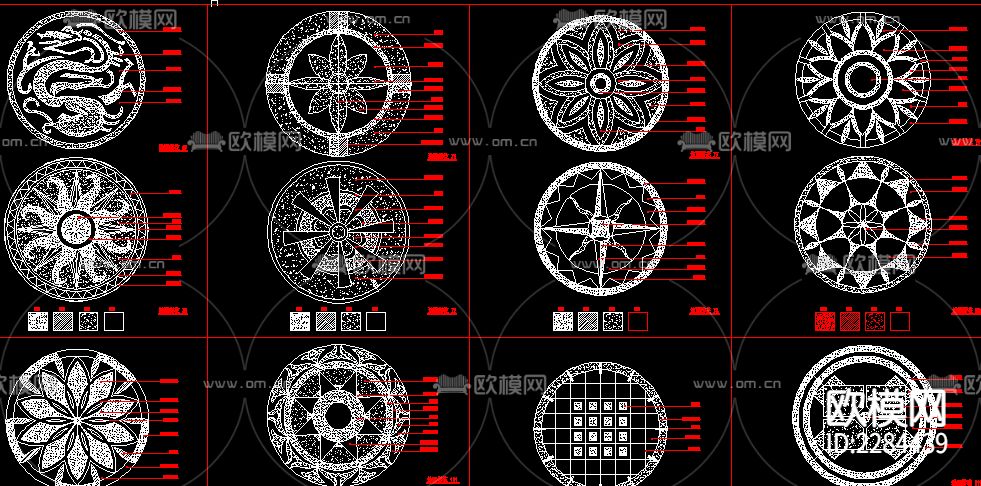地面拼花图案大全下载（渲染图3）