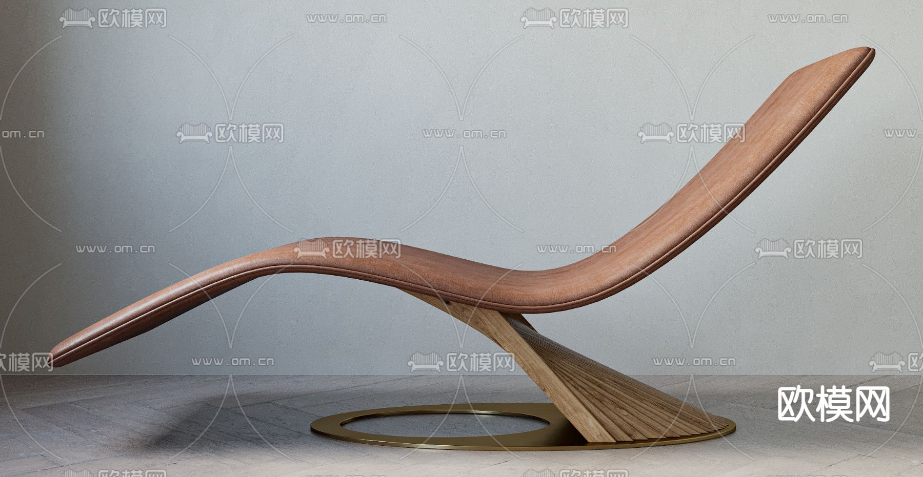 现代躺椅su模型下载（渲染图1）