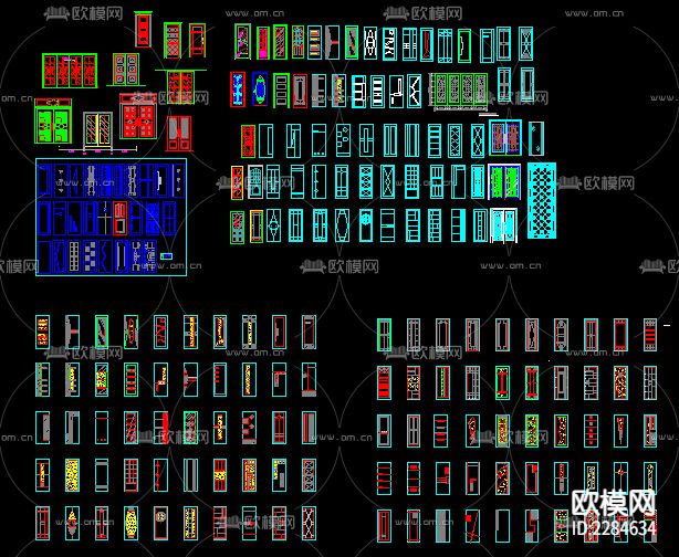 门CAD图库下载