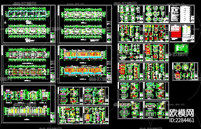 别墅cad施工图下载（渲染图1）